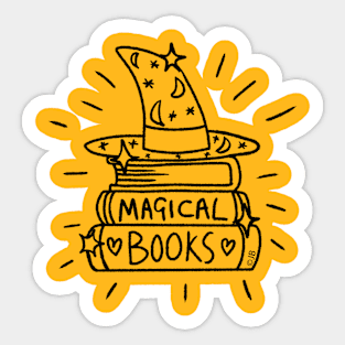 Magical Books doodle Sticker